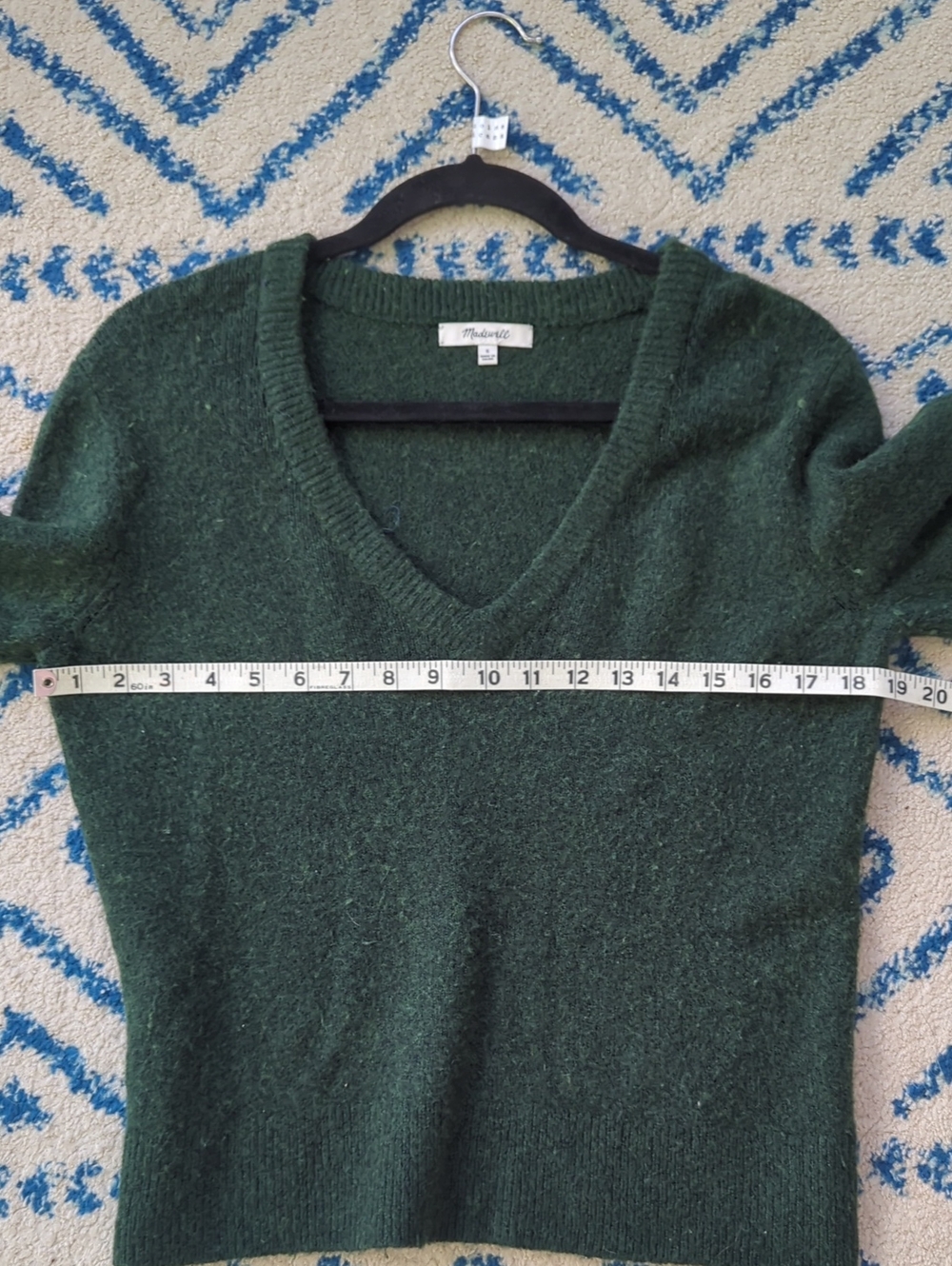 Madewell - Dark Green V-Neck Sweater - Picture 9 of 10